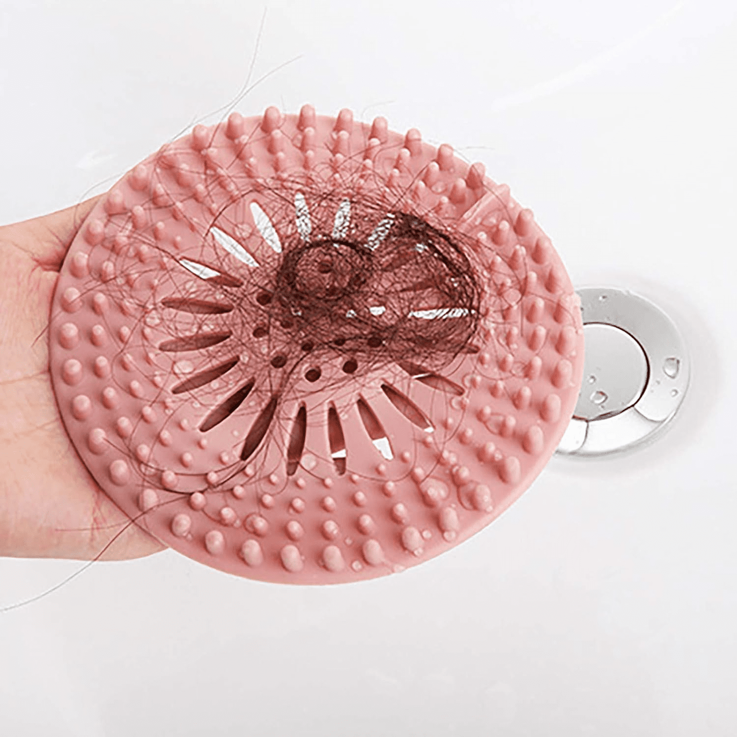 XIAOGZAHUOP Rubber stopper bathtub shower hair catcher sink filter