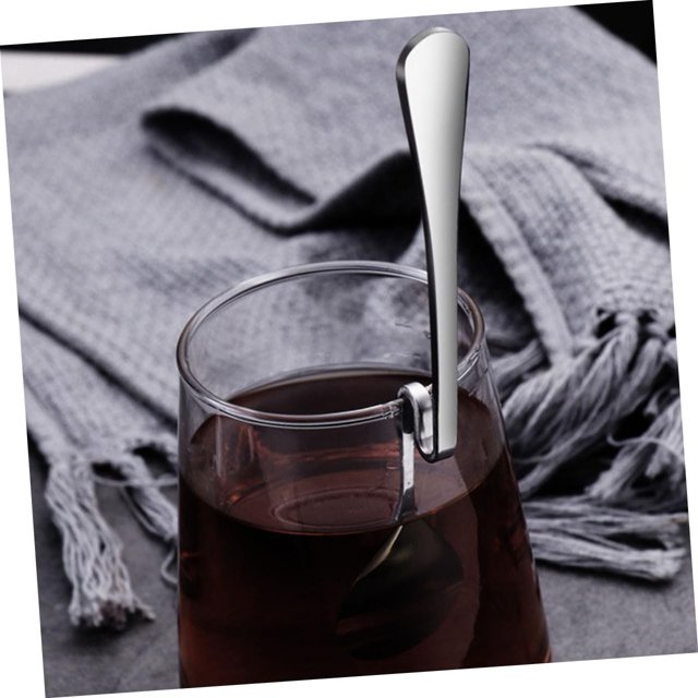 XIAOGZAHUOP Set of 4 Stainless Steel Flatware Spoons perfect for Mixing Eating Honey Desserts