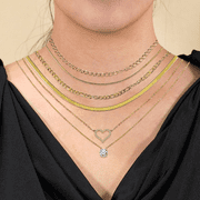 XIAOGZAHUOP Stunning NEWCE Multipack of 6 Exquisite Women‘s Layered Necklace Pendants with Yellow Gold Plating - Beautiful Gold Chain Elegant Choker Necklace Luxurious Herringbone Layer