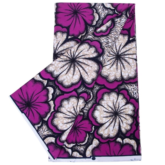 XIAOHUAGUA 100% Cotton 6 Yards African Wax Fabric Ankara print Tribal Dashiki Fabric for Dress DIY