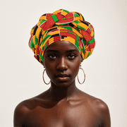 XIAOHUAGUA 2pcs set African Turban Head Scarf for Women Hairwrap Jersey Headwrap Beanie Cap Hat Bonnet Headbands Headwear