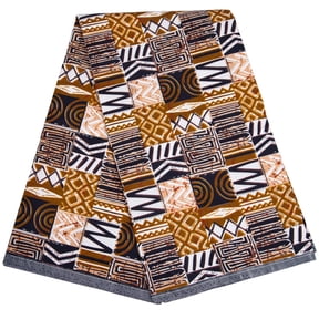 XIAOHUAGUA 6 Yards African Fabric Ankara Fabric Tribal Print Fabric Dashiki Print Wax Fabric