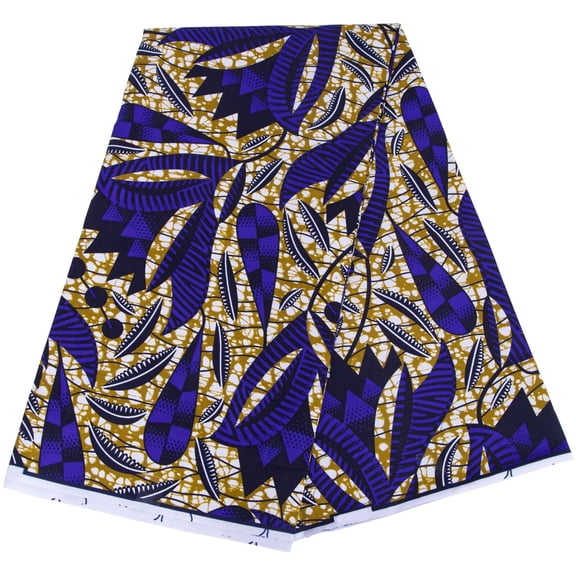 XIAOHUAGUA 6 Yards African Wax Ankara Fabric Tribal Dashiki Fabric for Dress Sewing