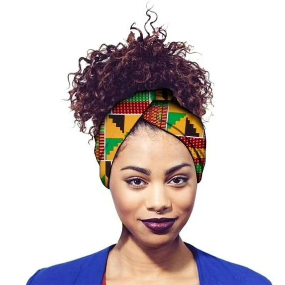 XIAOHUAGUA Africa Ankara Print Bandana Headscarf for Women Cotton Headbands