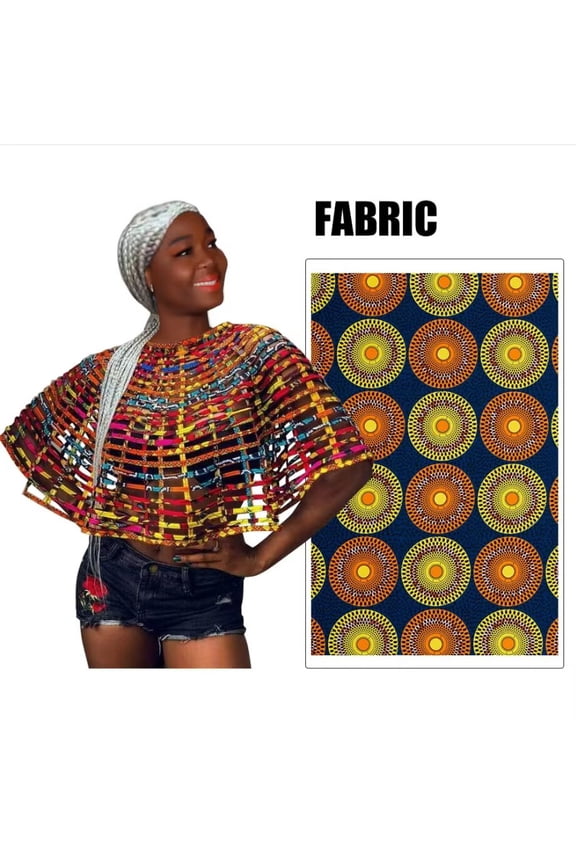 African Ankara Handmade Neckpiece Women's Handmade Necklaces Button Splicing Necklace for Women Jewellery