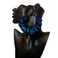 thumbnail image 1 of XIAOHUAGUA African Fabric Print Earring for Women Handmade Big Earrings, 1 of 4