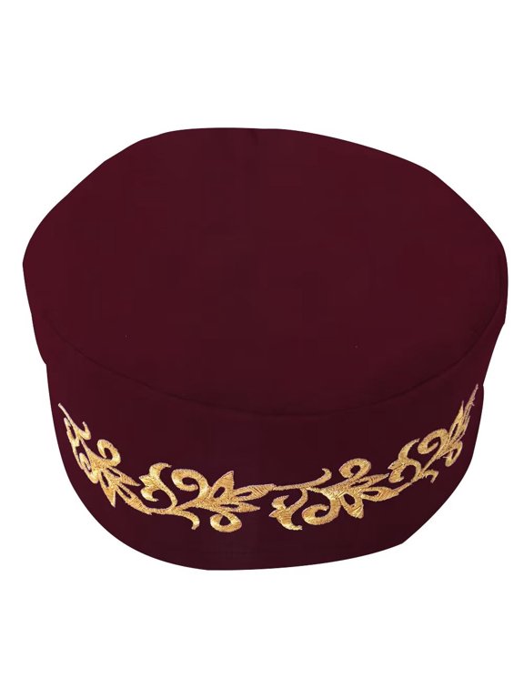 African Kufi Hat Embroidery Ankara Kufi Hats for Men Hat Accessory Cap WYB849