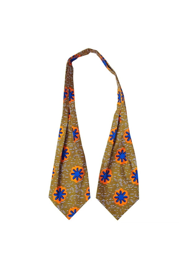 African Men Neck Tied Cravat Tie Kente Ascot Tie Formal Party Wedding Cravats