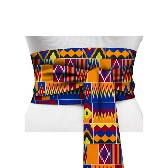 XIAOHUAGUA African Print Belt for Women Multicoloured Waist Belts for Gift