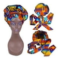 thumbnail image 1 of XIAOHUAGUA African Print Hair Bonnet Turbans Head Scarf Headwraps for Women Sleeping Ankara Hair Wrap Cap, 1 of 4