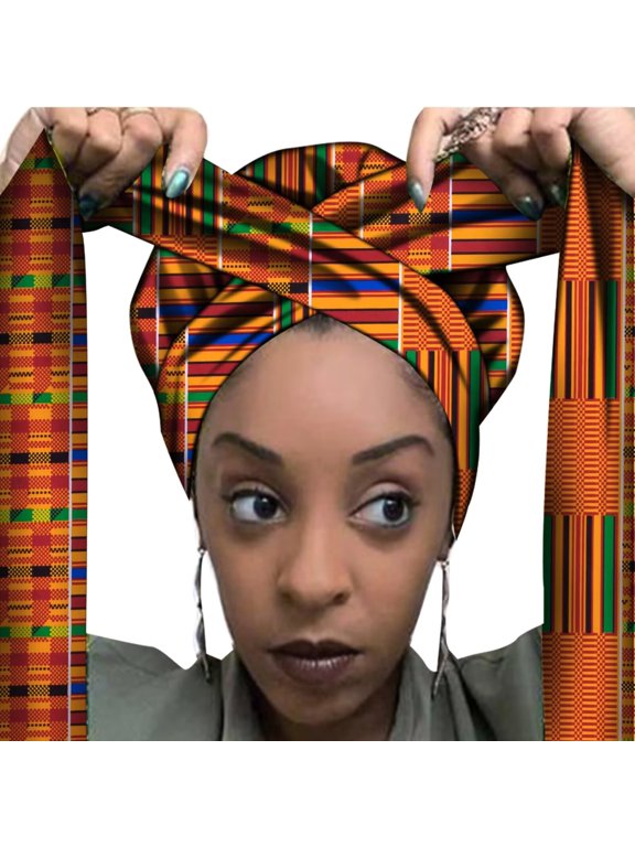 African Print Hair Bonnet Turbans Head Scarf Headwraps for Women Sleeping Ankara Hair Wrap Cap