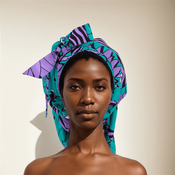 XIAOHUAGUA African Print Hair Bonnet Turbans Head Scarf Headwraps for Women Sleeping Ankara Scarf