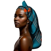 XIAOHUAGUA African Print Hair Bonnet Turbans Head Scarf Headwraps for Women Sleeping Ankara Scarf