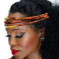 thumbnail image 1 of XIAOHUAGUA African Wax Print Headband Kente 3 Strand Vibrant Afrocentric Headband Headwrap Accessory, 1 of 5