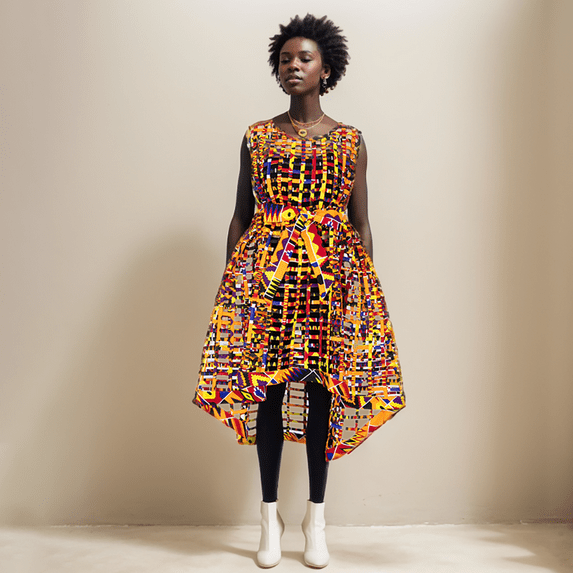 XIAOHUAGUA African Women Robe Dresses with Belt Hollow Net Dress Party Fashion Clothes