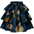 thumbnail image 1 of XIAOHUAGUA African Women Skirt Ankara Tradition Print Wax Patchwork Skirts Full Circle Skirt, 1 of 2