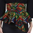 thumbnail image 1 of XIAOHUAGUA African Women Waist Belts Print Vintage Wide Waist Belt for Tops Dress, 1 of 2