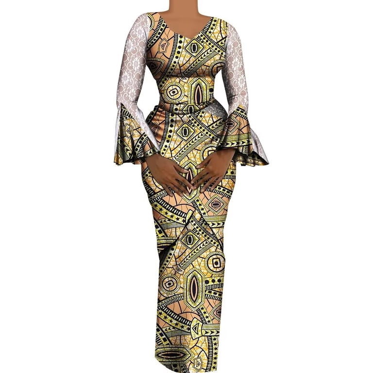 african flare dresses African Print Flare Midi – QhawekaziStyles main image 0