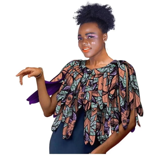 XIAOHUAGUA Ankara Multi Strand Tassel Shawl Necklace Traditional African Ropes Jewelry Africa Handmade Necklaces