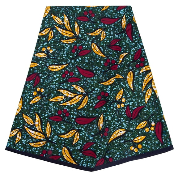 XIAOHUAGUA Cotton 6 Yards African Wax Fabric Ankara print Tribal Dashiki Fabric for Dress