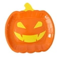 thumbnail image 1 of XIAOLE 10pcs Halloween Party Plates, 9" Halloween Party Supplies Paper Pumpkin Shape Dinner Plates Disposable Halloween Birthday Party Supplies For Kids, Halloween Disposable Cutlery Dinner, 1 of 7