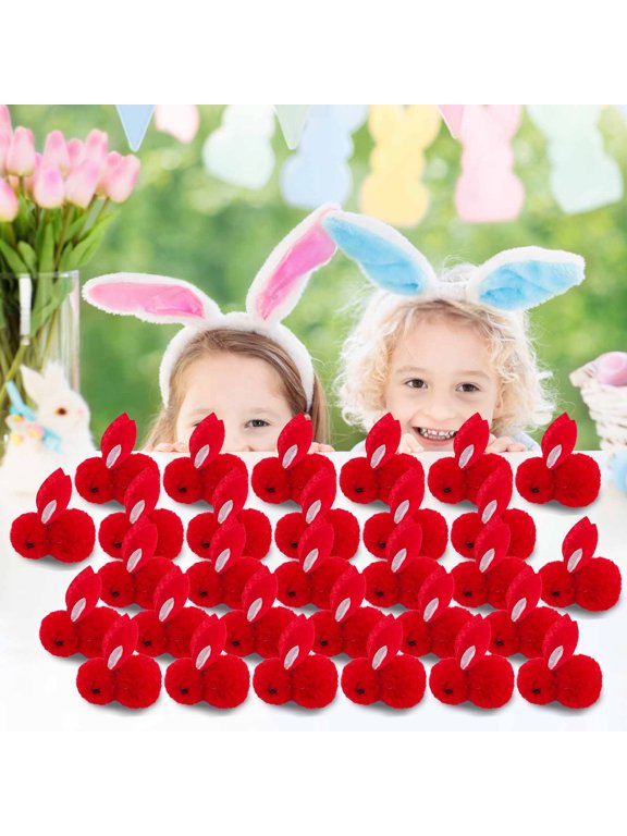 XIAOLE 20 Pcs Mini Plush Easter Bunny Animals Ornament, Miniature Stuffed Rabbit, Soft Tiny Stuffed Animals Easter Bunnies Plush Rabbit For Easter Decorations, Diy Hair Clips