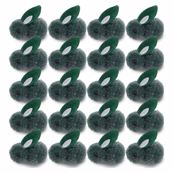 XIAOLE 20 Pcs Mini Plush Easter Bunny Animals Ornament, Miniature Stuffed Rabbit, Soft Tiny Stuffed Animals Easter Bunnies Plush Rabbit For Easter Decorations, Diy Hair Clips