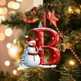 thumbnail image 1 of XIAOLE 26 Letters Christmas Tree Decoration Pendant, Diy Hanging Christmas Ornaments, Letter Personalized Snowman Christmas Indoor For Christmas Tree Ornaments Pendant Hanging Decorations (B), 1 of 7