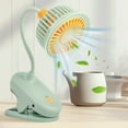 thumbnail image 1 of XIAOLE 3-Speed USB Battery Operated Clip-On Fan with 360° Rotation and Flexible Neck - Black, 1 of 7