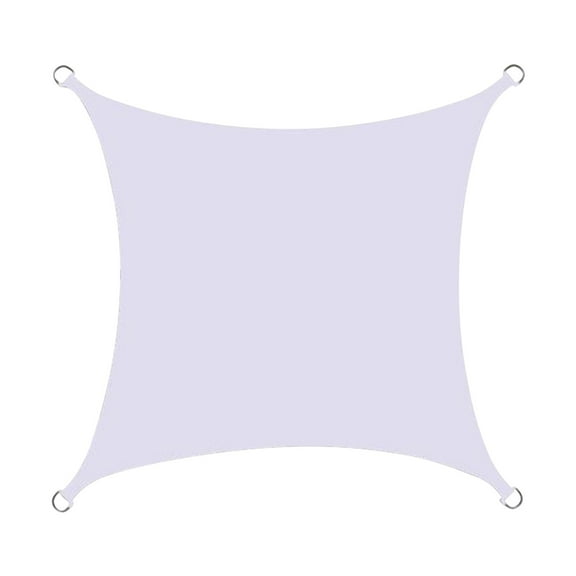 XIAOLE 6.5' X 6.5' Sun Shade Sail Square Canopy, Permeable & Uv Resistant Shade Cloth Fabric Sunlight Block Patio Cover Deck Awning For Outdoor Backyard Pergolas Roof Shading, (White )