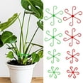 thumbnail image 1 of XIAOLE 8pcs Plant Stem Support Climbing Houseplant Support Stakes For Indoor Plants Reusable Plastic Climbing Plant Support Plant Trellis Indoor Ideal Plant Support Growth (Green, Red), 1 of 9
