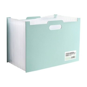 XIAOLE Accordion File Organizer, 13 Pockets Expanding File Folders with Color Labels, Portable Storage Monthly Bill Receipt Vertical Document Organizer Desktop, A4 Size for Office, School, Home