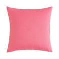 thumbnail image 1 of XIAOLE Decorative Outdoor Waterproof Throw Pillow Covers, Square Garden Cushion Cases for Patio, Couch, Tent and Sofa, 18 x 18 Inches (Pink), 1 of 9