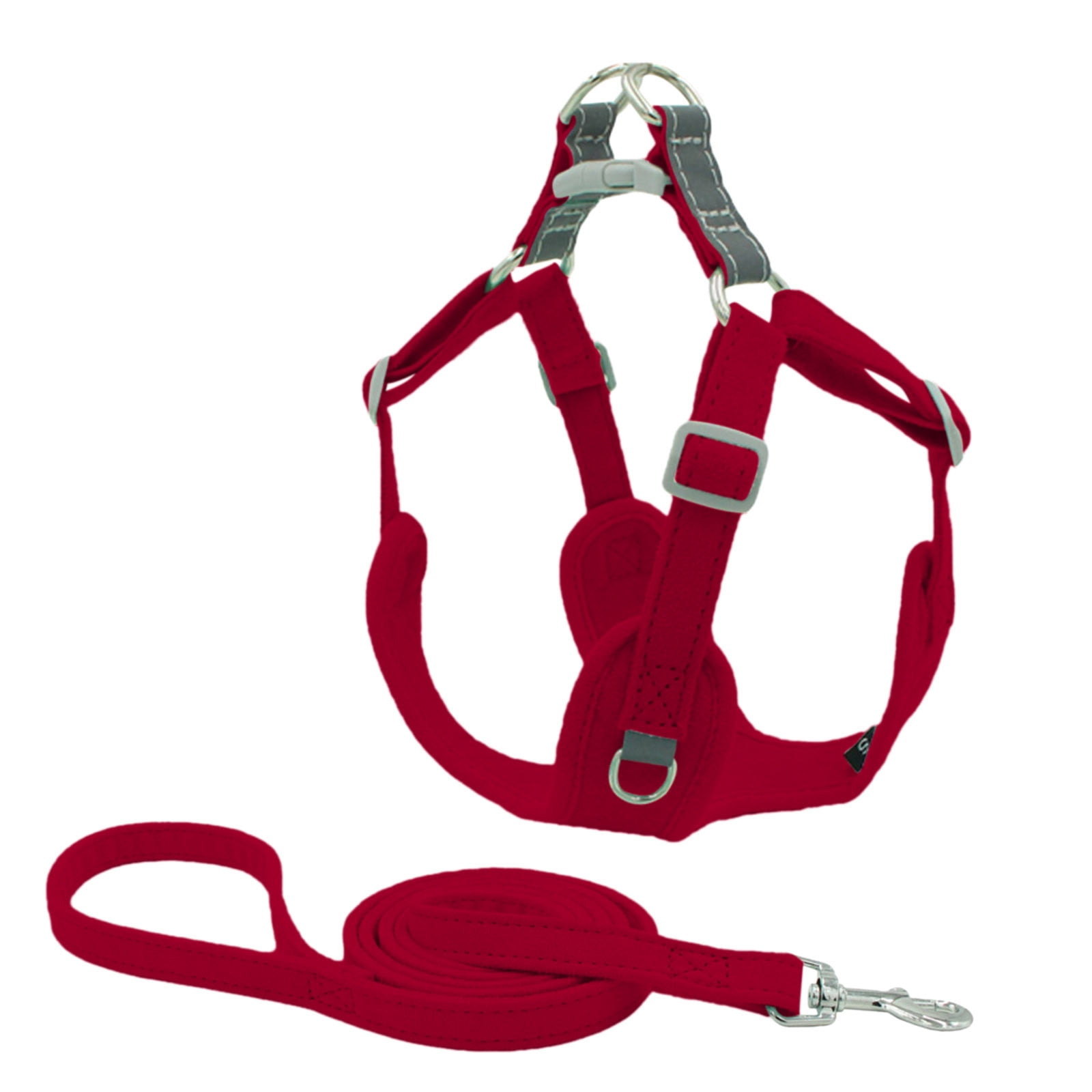 XIAOLE Dog Harness and Leash Set for Walking, Soft Mesh Adjustable Easy