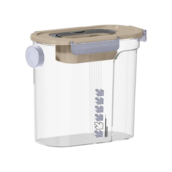 XIAOLE Drink Dispenser For Fridge, (2l/0.5gallon) Beverage Cold Drink Dispenser Container With Lock Lid , For Iced Tea, Lemonade, Fridge, Bar, Party, (Gray)