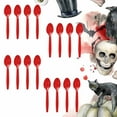 thumbnail image 1 of XIAOLE Halloween Party Tableware Set Disposable Scary Party Tablecloth, Whith 16pcs Disposable fork, Halloween Theme Party Tableware Set Decorations, 1 of 4