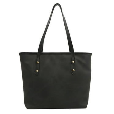XIAOLE Hobo Bag for Women Men, Artificial Leather Shoulder Bag Large Capacity Crossbody Bag Minimalist Tote Commuting Handbag Purse (Black)