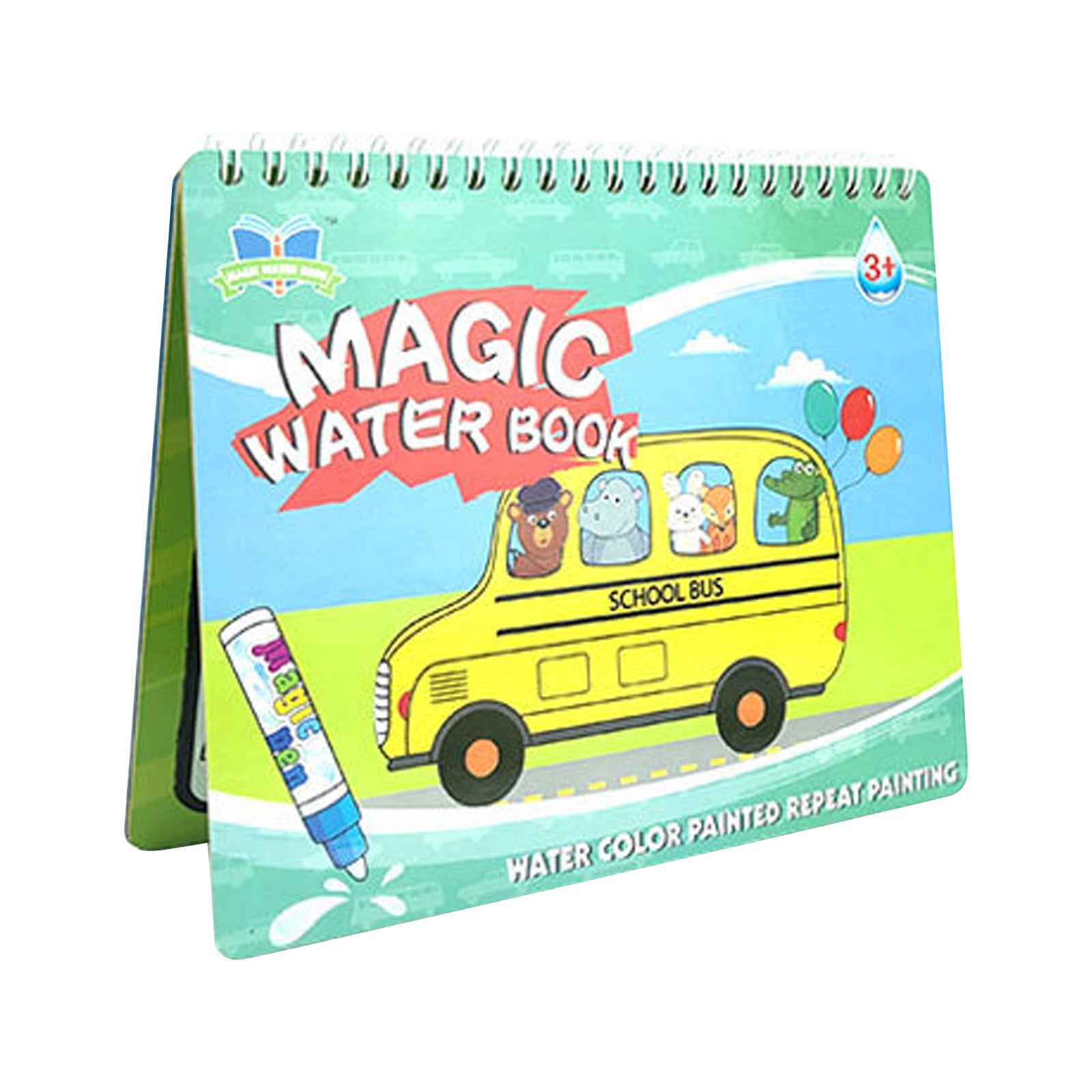 XIAOLE Magic Water Paint Coloring Booksfor Toddlers,Water Painting Book