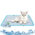 thumbnail image 1 of XIAOLE Pet Cooling Mat 50x35cm,Ice Silk Cooling Mat For Dogs & Cats,Portable Washable Pet Cooling Blanket,Ice Silk Mat For Kennel,Waterproof Bottom,Car Seats,Beds For Summer, 1 of 1