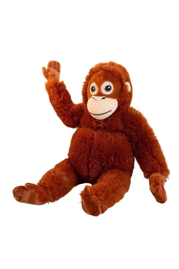 XIAOLE Punch Monkey Plush - Orangutan Plush Toy with Adjustable Long Arm,Soft Stuffed Animal Gift for Women Men Kids,Cute Jungle Home Decor Birthday Present