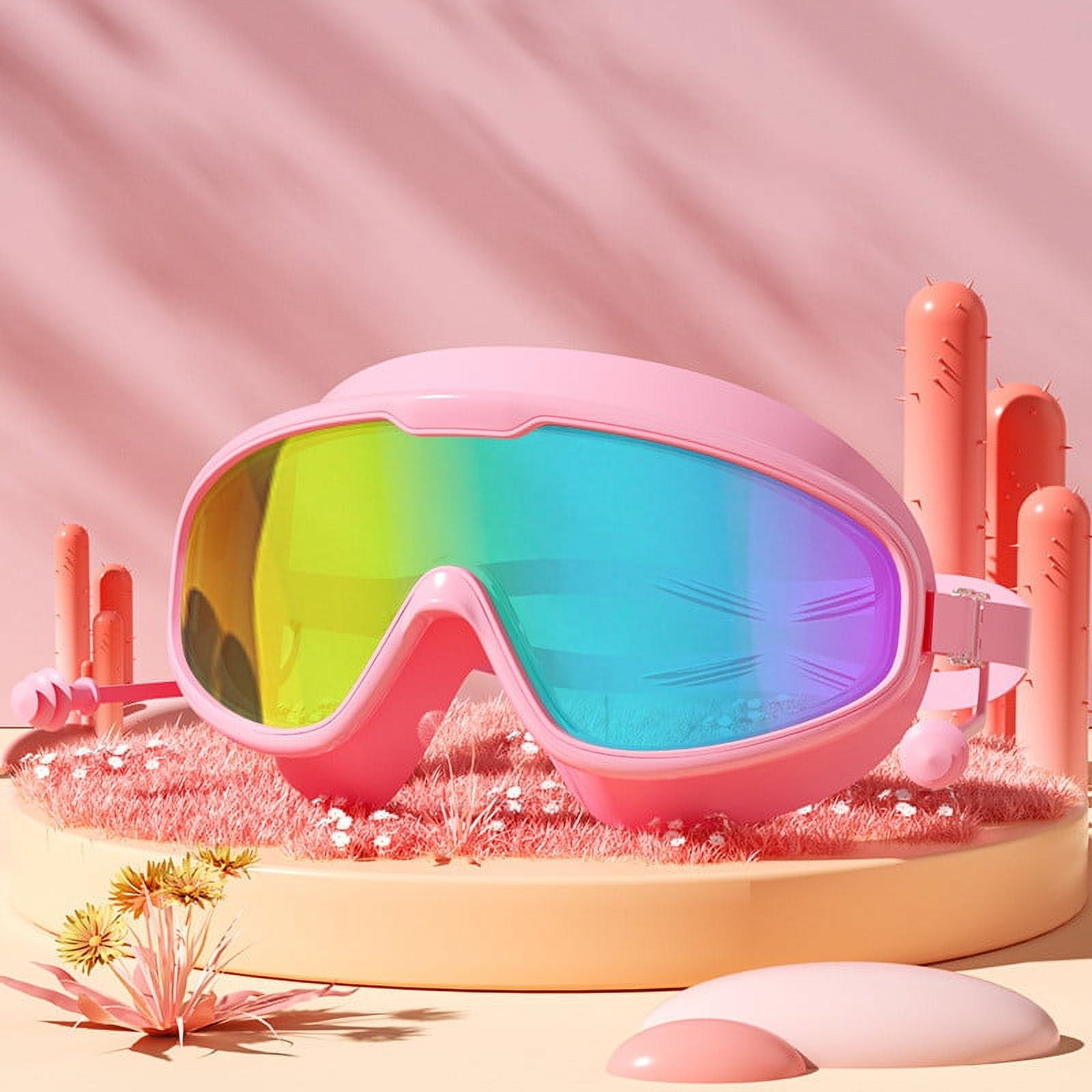 XIAOLE Swim Goggles For Adult Youth, Anti-Fog Uv Protection Goggles,No Leaking Goggles,180 Wide View Clear Vision Pool Goggles,Equipped With Earplugs, Professional Diving Swim Goggles
