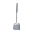 thumbnail image 1 of XIAOLE Toilet Brush and Holder, Compact Size Toilet Bowl Brush with Handle, Small Size Plastic Holder Easy to Hide, Space Saving for Storage, Drip-Proof, Easy to Assemble Deep Cleaning, 1 of 6