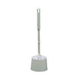 thumbnail image 1 of XIAOLE Toilet Brush and Holder, Compact Size Toilet Bowl Brush with Handle, Small Size Plastic Holder Easy to Hide, Space Saving for Storage, Drip-Proof, Easy to Assemble Deep Cleaning, 1 of 5
