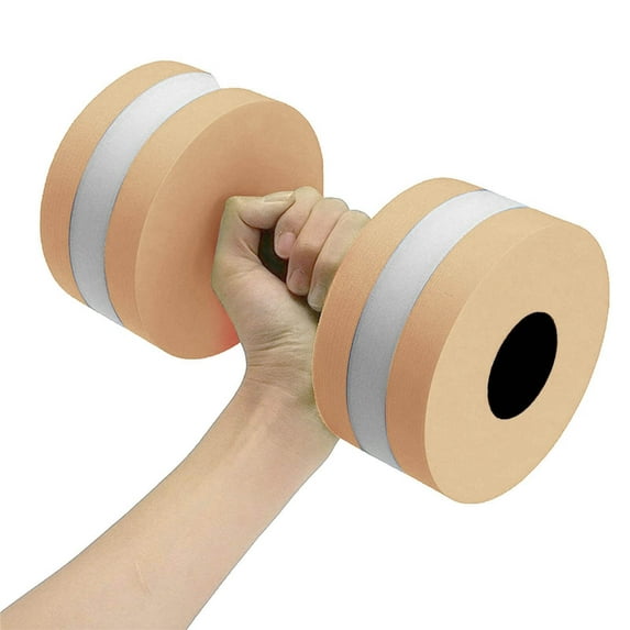 SDJMA Water Weights For Pool Exercise, Aerobics Dumbbells Eva Aquatic Barbell, Water Dumbbells Water Aerobics Pool Barbells, Lightweight Resistance Aquatic Dumbbell For Swimming, Orange