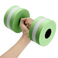 thumbnail image 1 of SDJMA Water Weights For Pool Exercise, Aerobics Dumbbells Eva Aquatic Barbell, Water Dumbbells Water Aerobics Pool Barbells, Lightweight Resistance Aquatic Dumbbell For Swimming, Green, 1 of 1