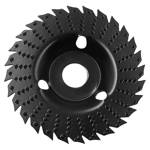 XIAOLE Wood Carving Disc for 4" or 4 1/2" Angle Grinder with 4/5" Arbor Grinder Disc, Wheel Attachments Wood Carving Tools Stump Grinder Wood Grinding Wheel for Sanding Woodworking Polishing