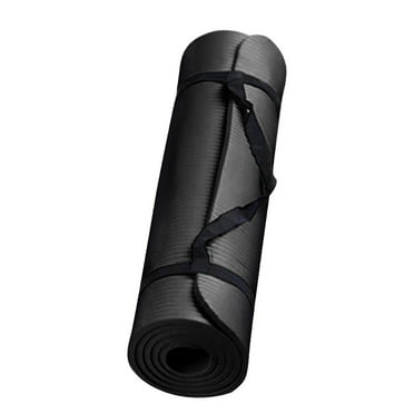 XIAOLE Yoga Mat, Extra Thick Workout Mats For Home Gym, Thick And Yoga Mat Anti-Skid 60x25x1.5cm Non Slip Wide Exercise Mat For Pilates, Stretching Or Cardio, Use Without Shoes, Black