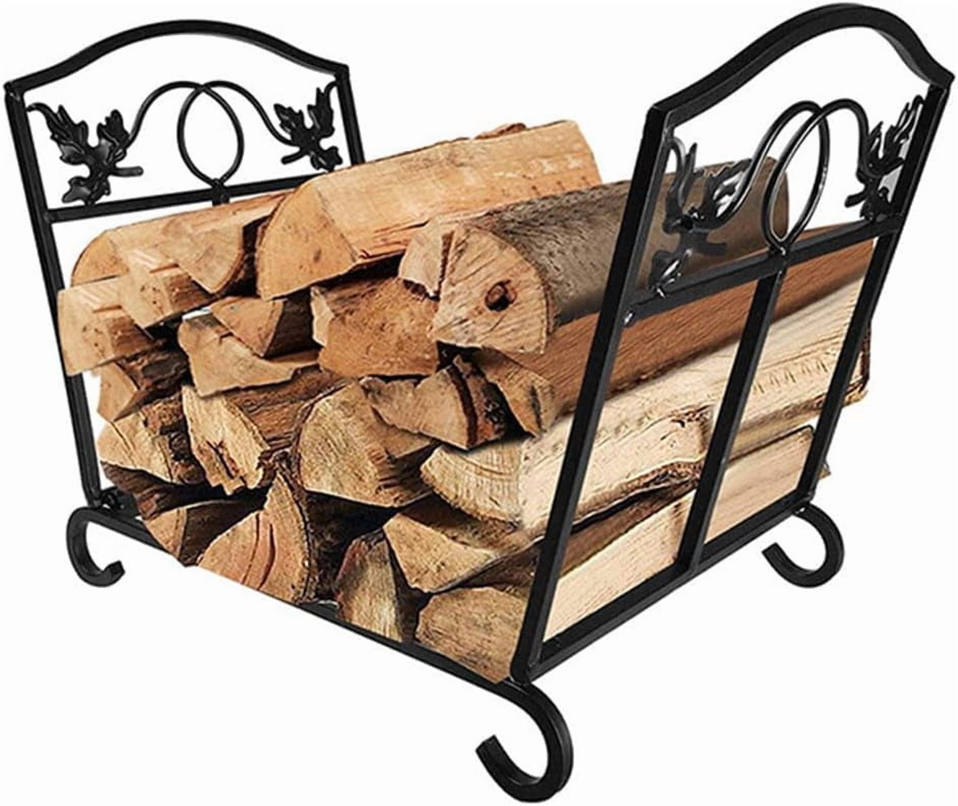 XIAOLONG Fireplace Log Holder Folding Firewood Rack Indoor Outdoor