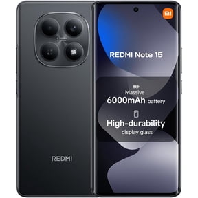 XIAOMI Redmi Note 15 4G LTE (Compatible with Tmobile Mint Tello & Global) (128GB + 6GB) 6.77" 120Hz 108MP AI Camera Global Version Dual Sim Model 2510DRA23L Liberado (Black)
