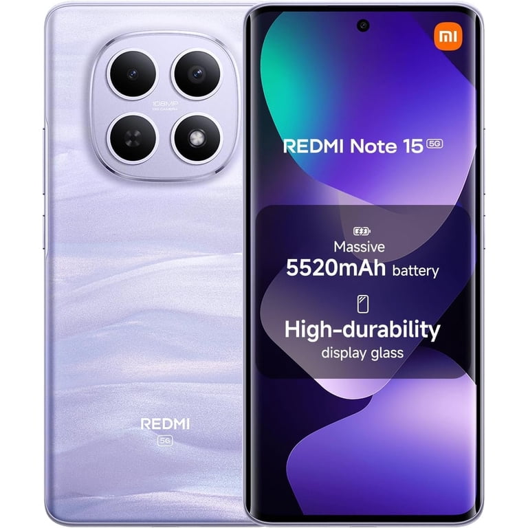 Xiaomi Redmi Note 15 5G 256GB ROM 8GB RAM Dual SIM GSM Unlocked